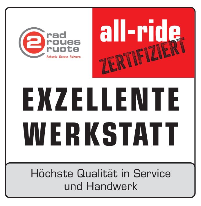 Label All-ride zertifizierte Werkstatt!